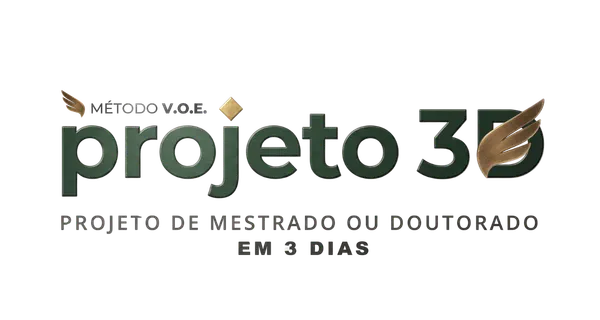 Logo Projeto 3D — Projeto de Pesquisa em 3 dias - Método V.O.E.